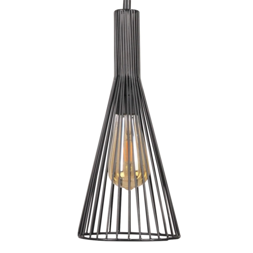 Lustr na lanku TIANA 3xE27/20W/230V černá