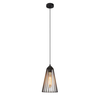 Lustr na lanku TORRI 1xE27/15W/230V pr. 16 cm černá