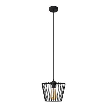 Lustr na lanku TORRI 1xE27/15W/230V pr. 23 cm černá