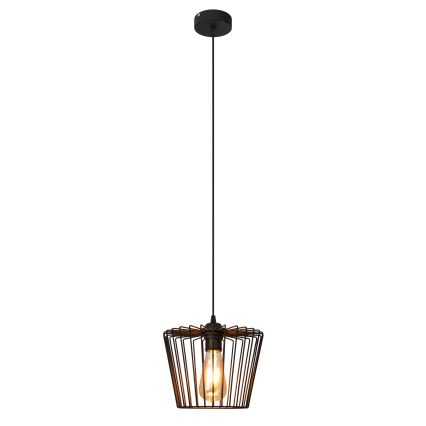 Lustr na lanku TORRI 1xE27/15W/230V pr. 23 cm černá
