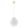Lustr na lanku TOYA 1xE27/60W/230V pr. 30 cm bílá/zlatá