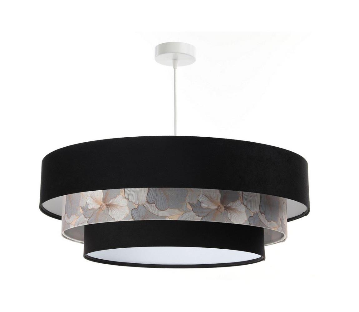 BPS Koncept Lustr na lanku TRINITI 1xE27/60W/230V černá/šedá BS0339