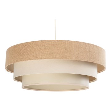 Lustr na lanku TRINITI 1xE27/60W/230V pr. 40 cm béžová/krémová