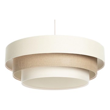Lustr na lanku TRINITI 1xE27/60W/230V pr. 40 cm krémová/béžová