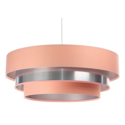 Lustr na lanku TRINITI 1xE27/60W/230V růžová/lesklý chrom