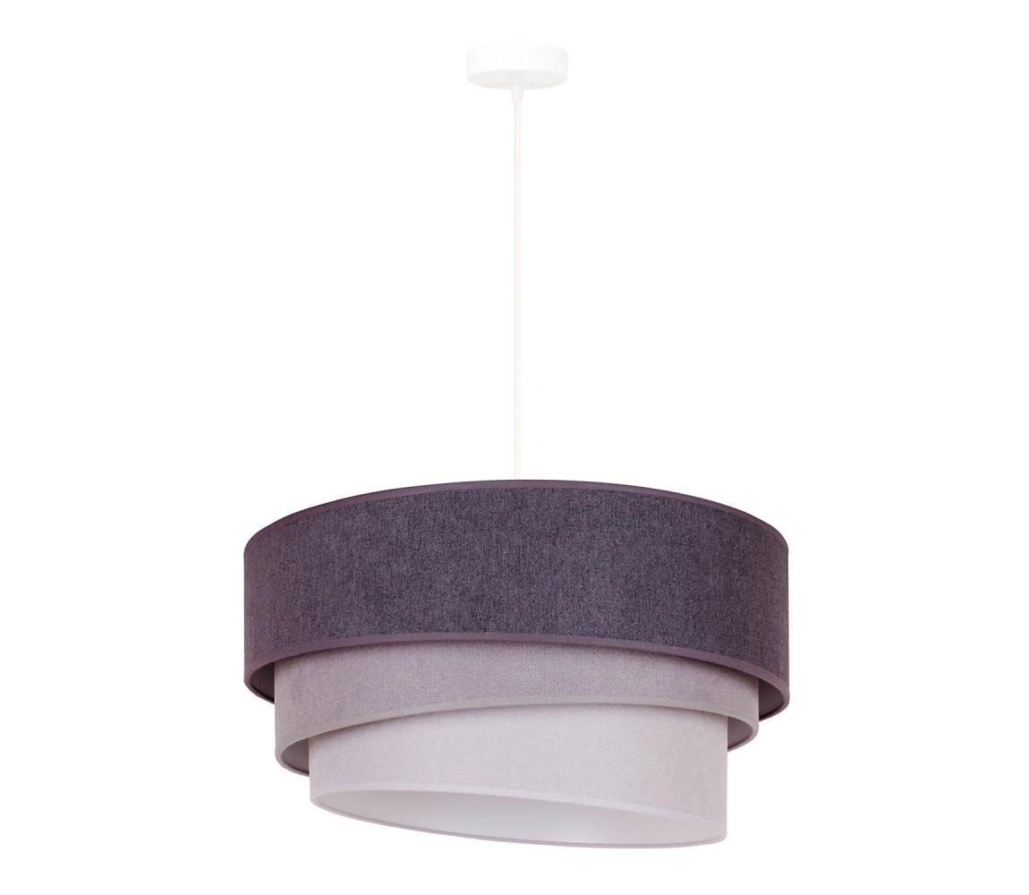Duolla Lustr na lanku TRIO 1xE27/15W/230V antracit/šedá/bílá DU81440