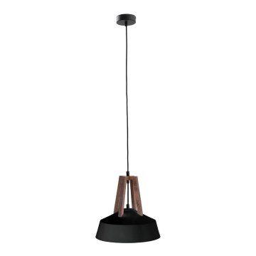 Lustr na lanku TRIXI 1xE27/60W/230V černá/hnědá