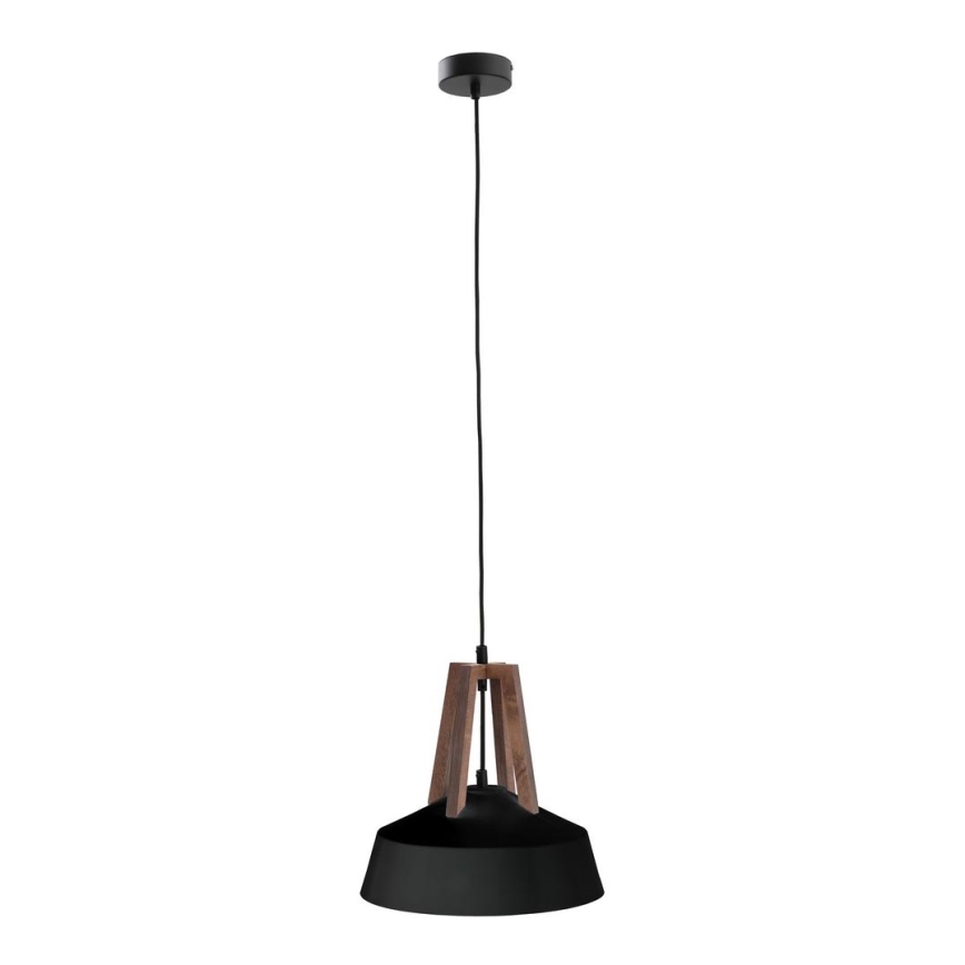 Lustr na lanku TRIXI 1xE27/60W/230V černá/hnědá