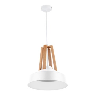 Lustr na lanku TRIXI II 1xE27/60W/230V bílá
