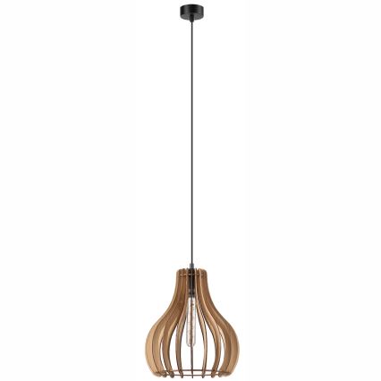 Lustr na lanku TUCCI 1xE27/60W/230V pr. 29 cm dub