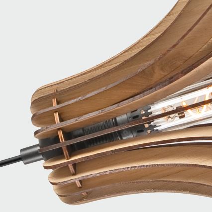 Lustr na lanku TUCCI 1xE27/60W/230V pr. 29 cm dub