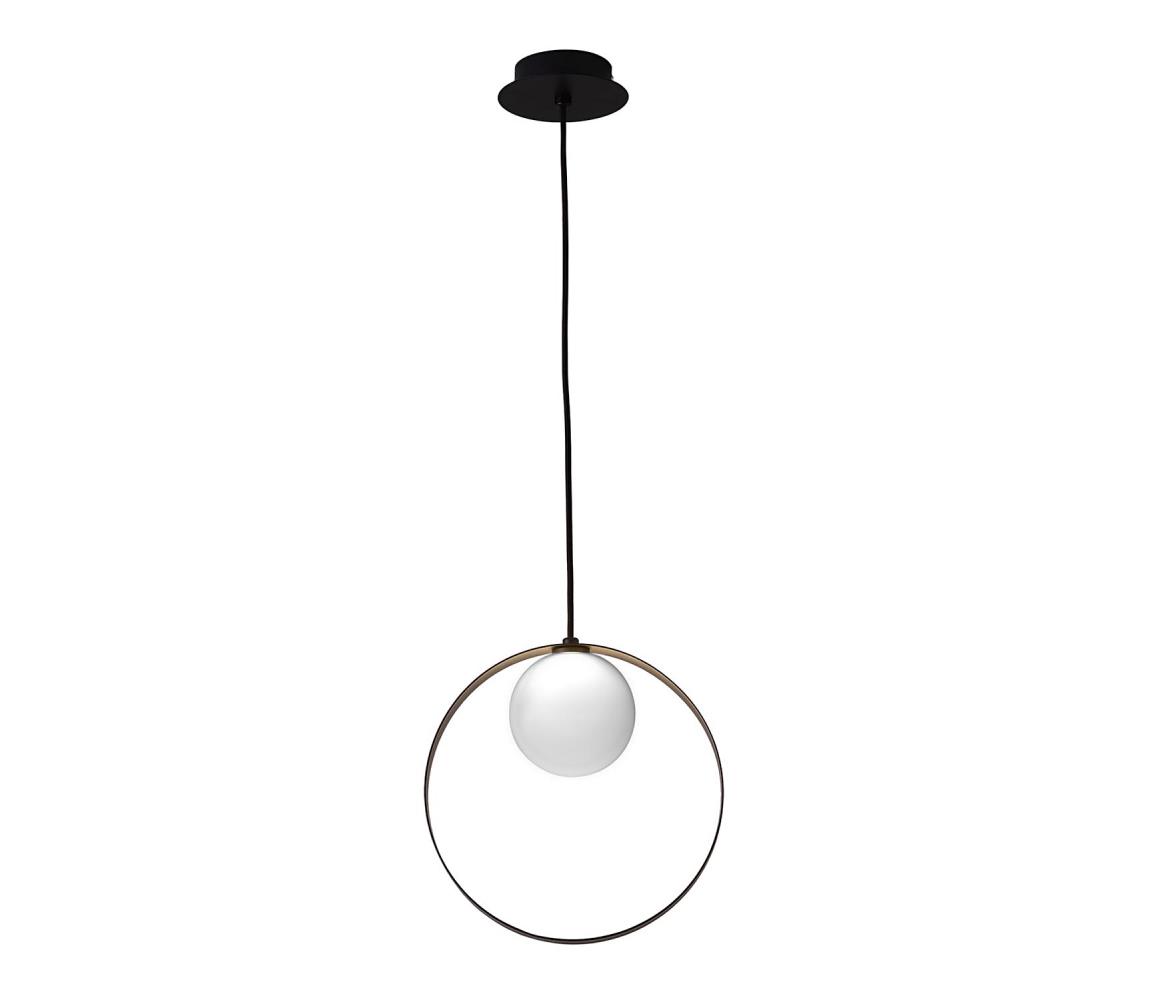Candellux Lustr na lanku TULA 1xG9/28W/230V kulatý černá CA0694