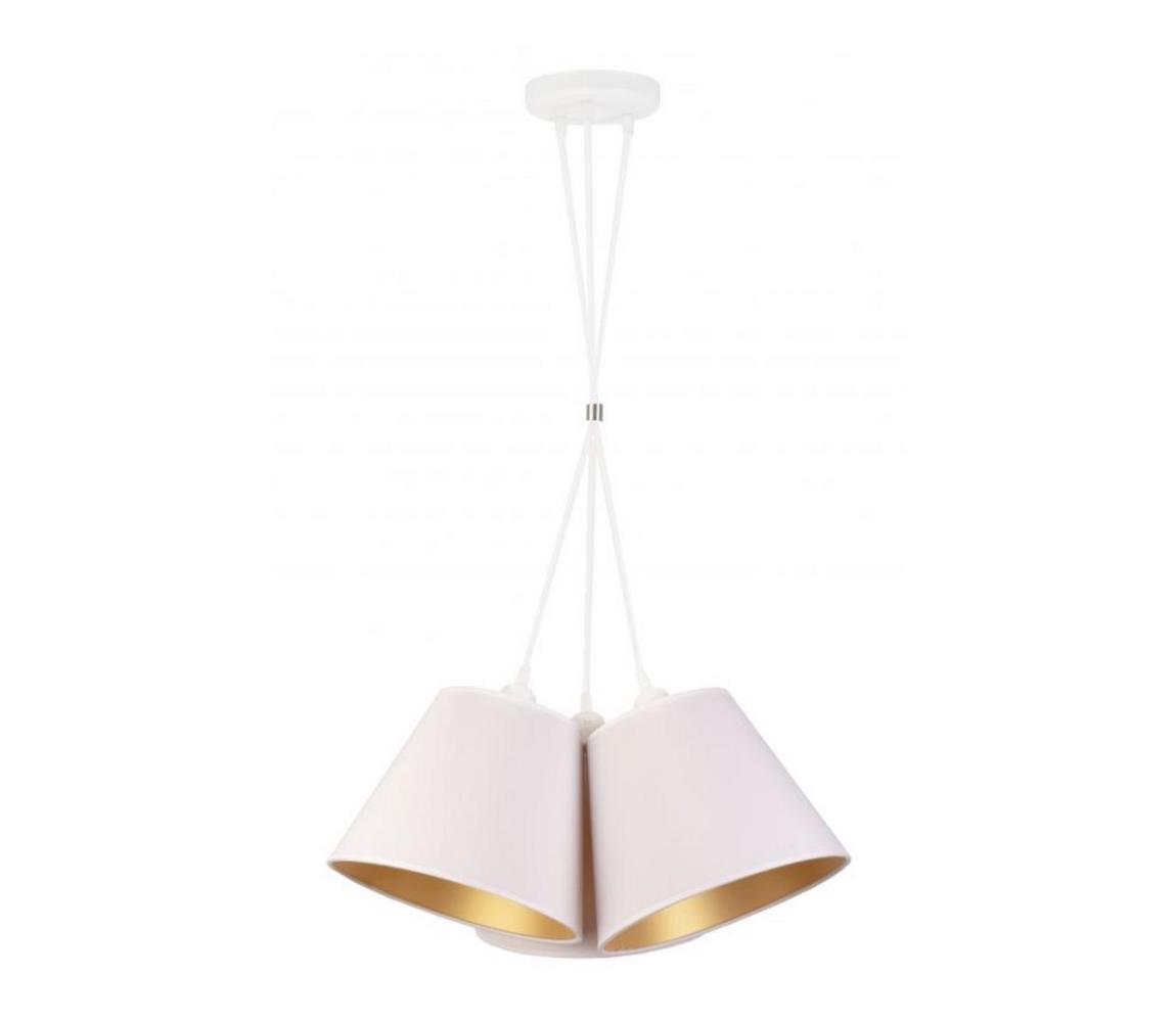 Duolla Lustr na lanku TWIGGY 3xE27/40W/230V bílá DU8979