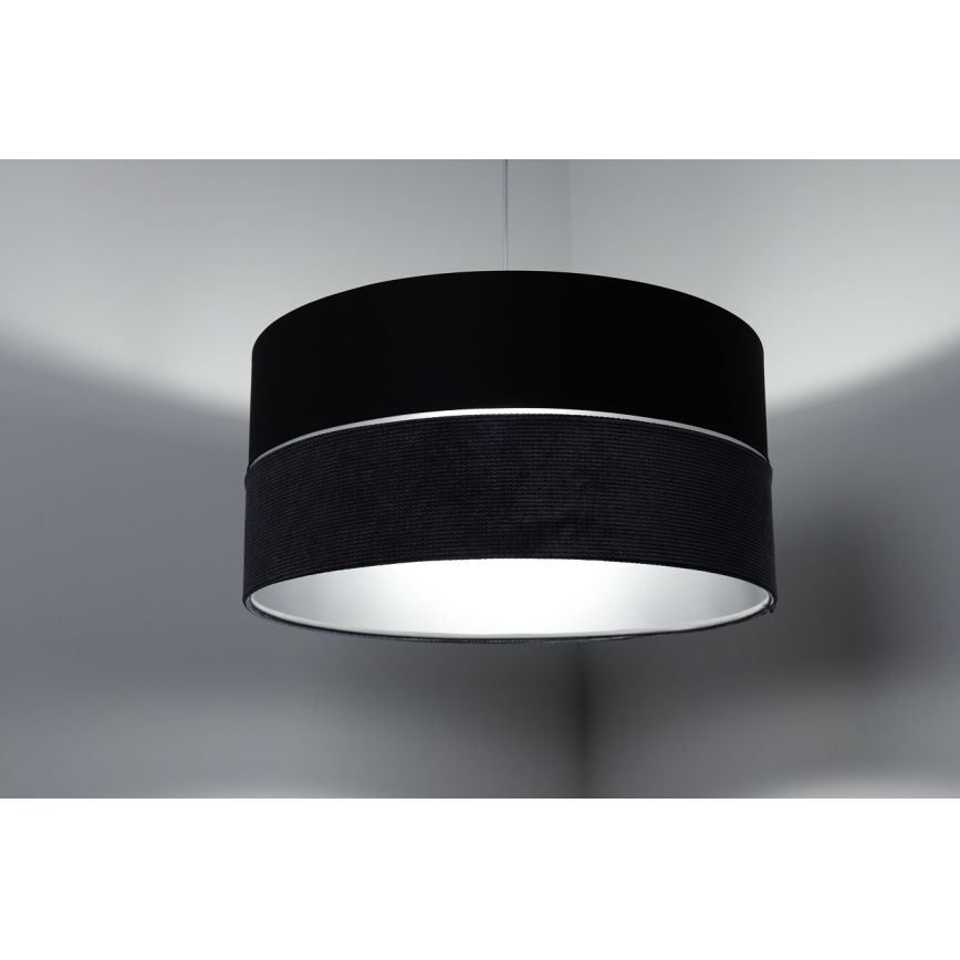 Lustr na lanku TWIST 1xE27/60W/230V černá/šedá/stříbrná
