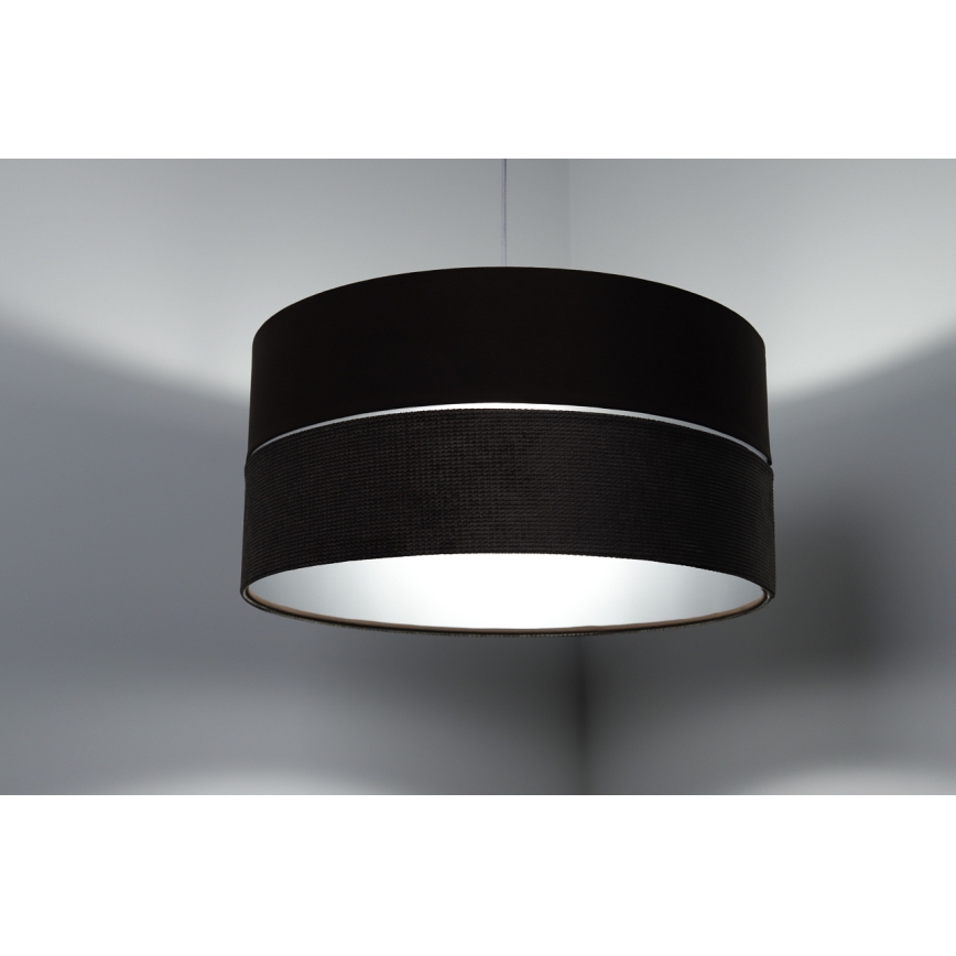 Lustr na lanku TWIST 1xE27/60W/230V hnědá/stříbrná