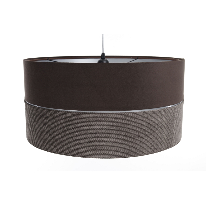 Lustr na lanku TWIST 1xE27/60W/230V hnědá/stříbrná