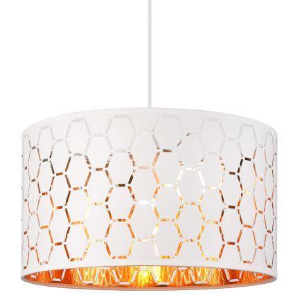 Lustr na lanku ULLE 1xE27/15W/230V bílá