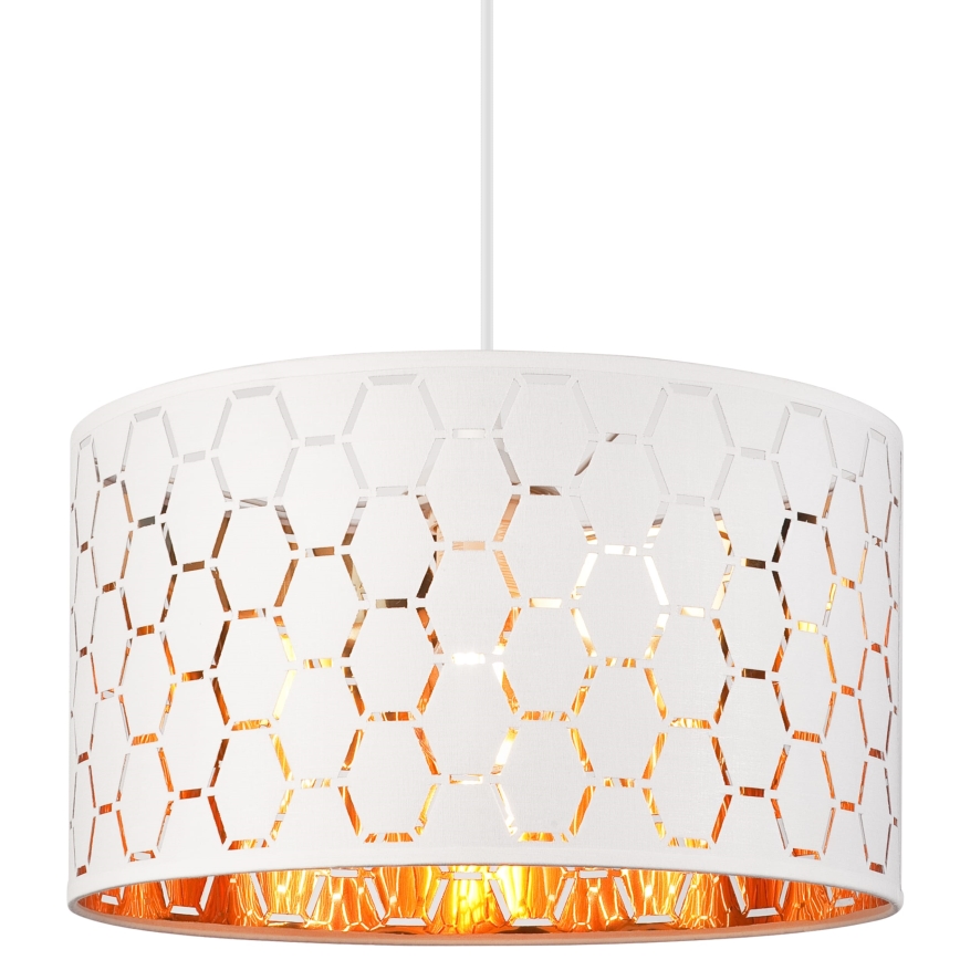 Lustr na lanku ULLE 1xE27/15W/230V bílá