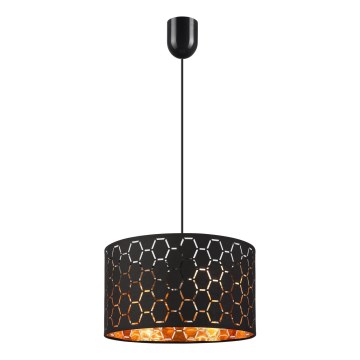 Lustr na lanku ULLE 1xE27/15W/230V černá