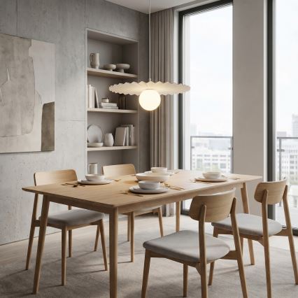 Lustr na lanku UMBRA 1xG9/8W/230V bílá