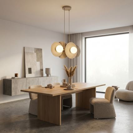 Lustr na lanku UMBRA 4xG9/8W/230V béžová