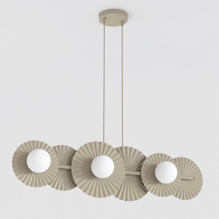 Lustr na lanku UMBRA 6xG9/8W/230V béžová