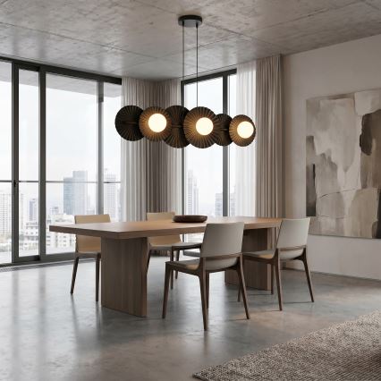 Lustr na lanku UMBRA 6xG9/8W/230V černá