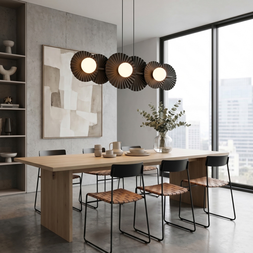 Lustr na lanku UMBRA 6xG9/8W/230V černá