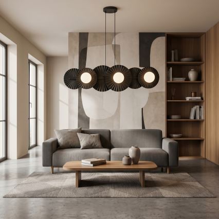 Lustr na lanku UMBRA 6xG9/8W/230V černá