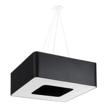 Lustr na lanku URANO 8xE27/60W/230V 60 cm černá