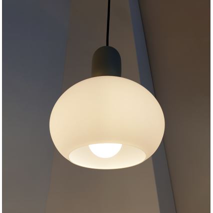 Lustr na lanku VALISIA 1xE27/40W/230V černá/olivová