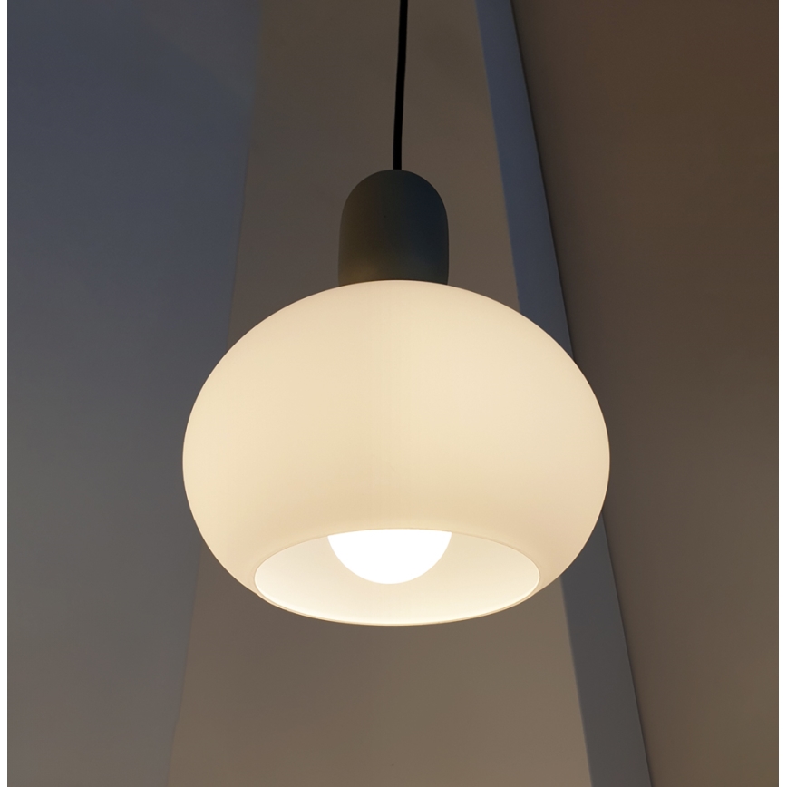 Lustr na lanku VALISIA 1xE27/40W/230V černá/olivová