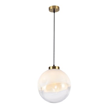 Lustr na lanku VANA 1xE27/40W/230V krémová/zlatá