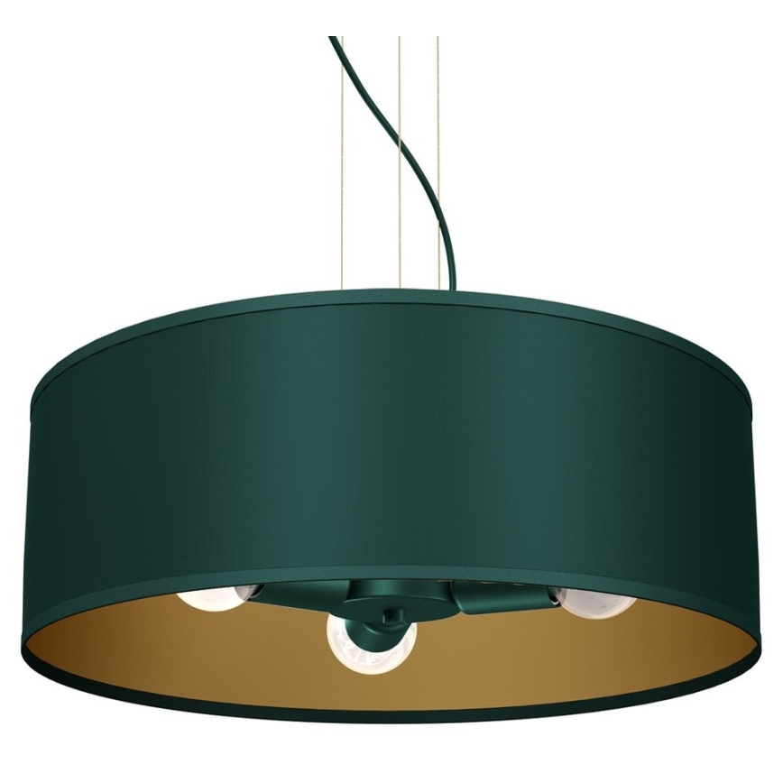 Lustr na lanku VERDE 3xE27/60W/230V zelená