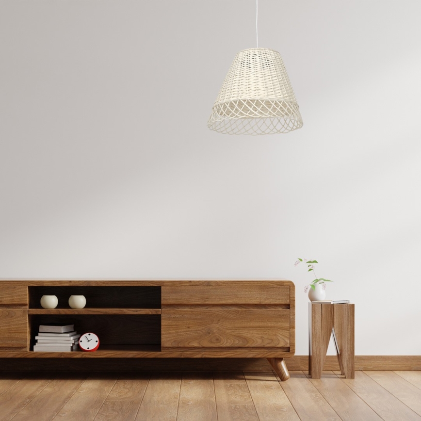 Lustr na lanku VIMINI 1xE27/40W/230V ratan
