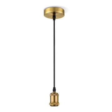 Lustr na lanku VINTAGE 1xE27/60W/230V mosaz