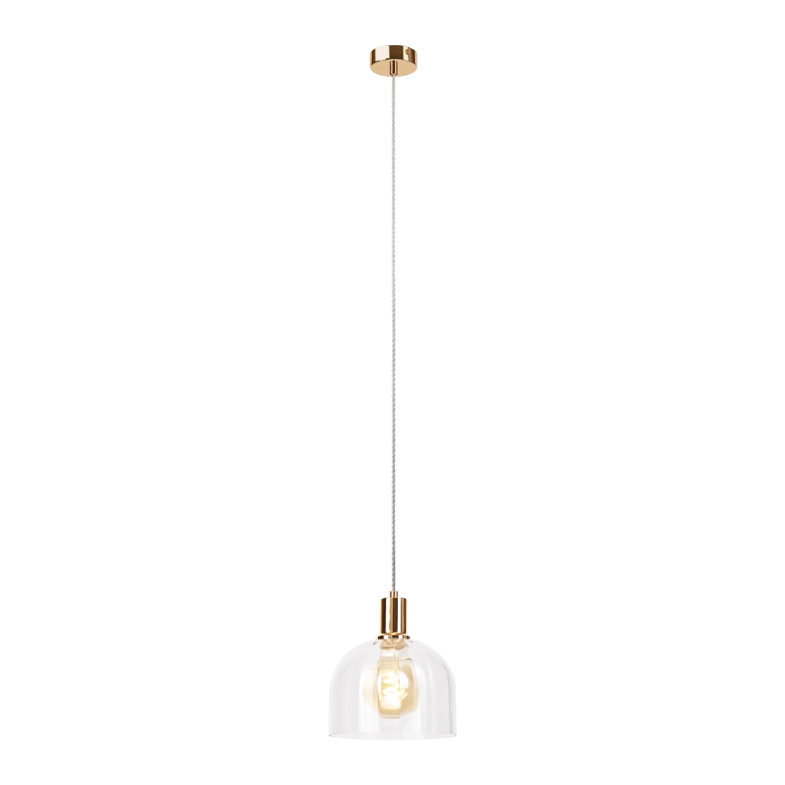 Lustr na lanku VIVE 1xE27/15W/230V zlatá
