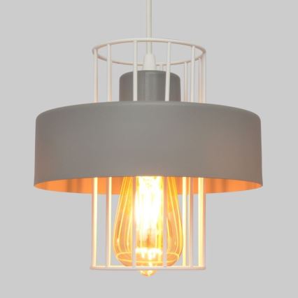 Lustr na lanku VOLTA 3xE27/15W/230V šedá