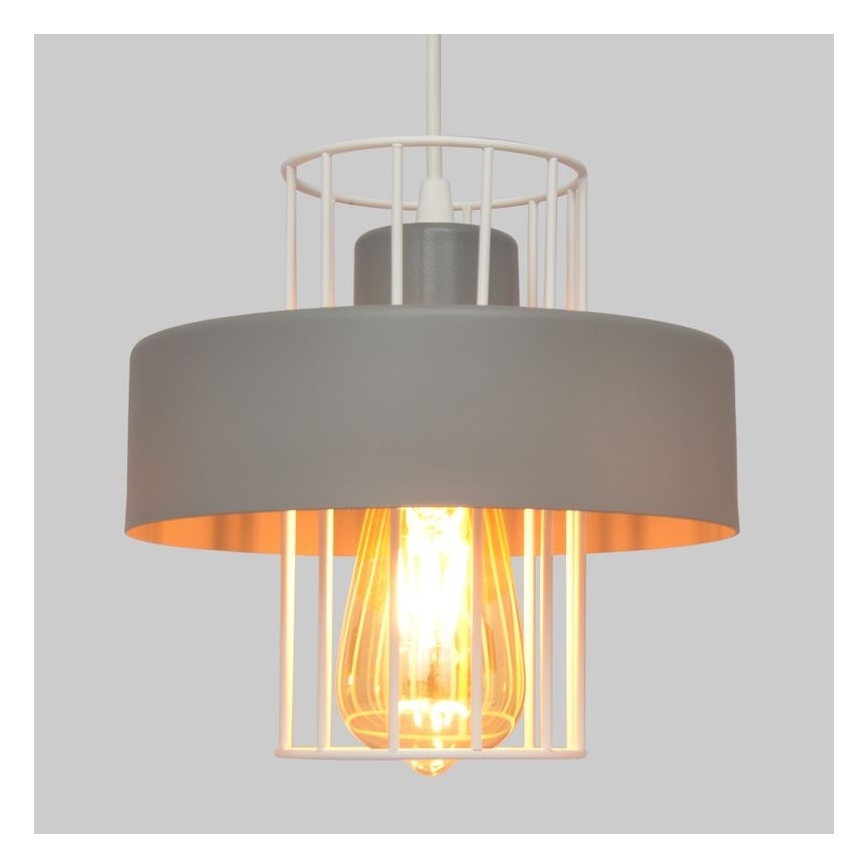 Lustr na lanku VOLTA 3xE27/15W/230V šedá