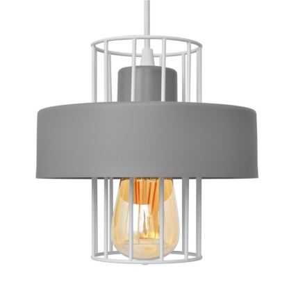 Lustr na lanku VOLTA 3xE27/15W/230V šedá