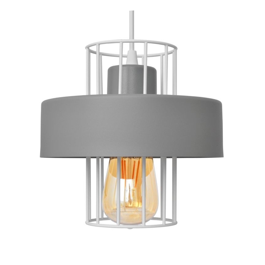 Lustr na lanku VOLTA 3xE27/15W/230V šedá