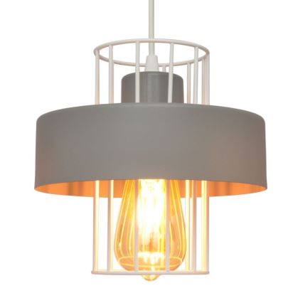 Lustr na lanku VOLTA 3xE27/15W/230V šedá