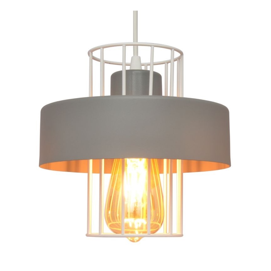 Lustr na lanku VOLTA 3xE27/15W/230V šedá