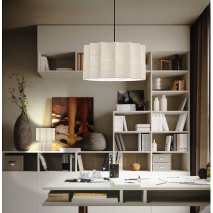 Lustr na lanku WAVY 1xE27/14W/230V béžová