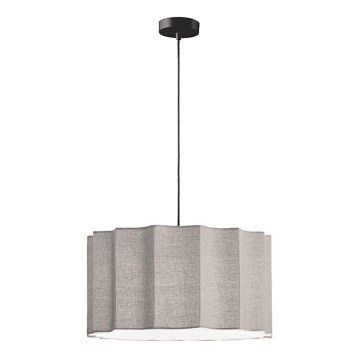 Lustr na lanku WAVY 1xE27/14W/230V šedá