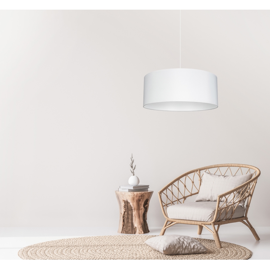 Lustr na lanku WERT 1xE27/60W/230V bílá