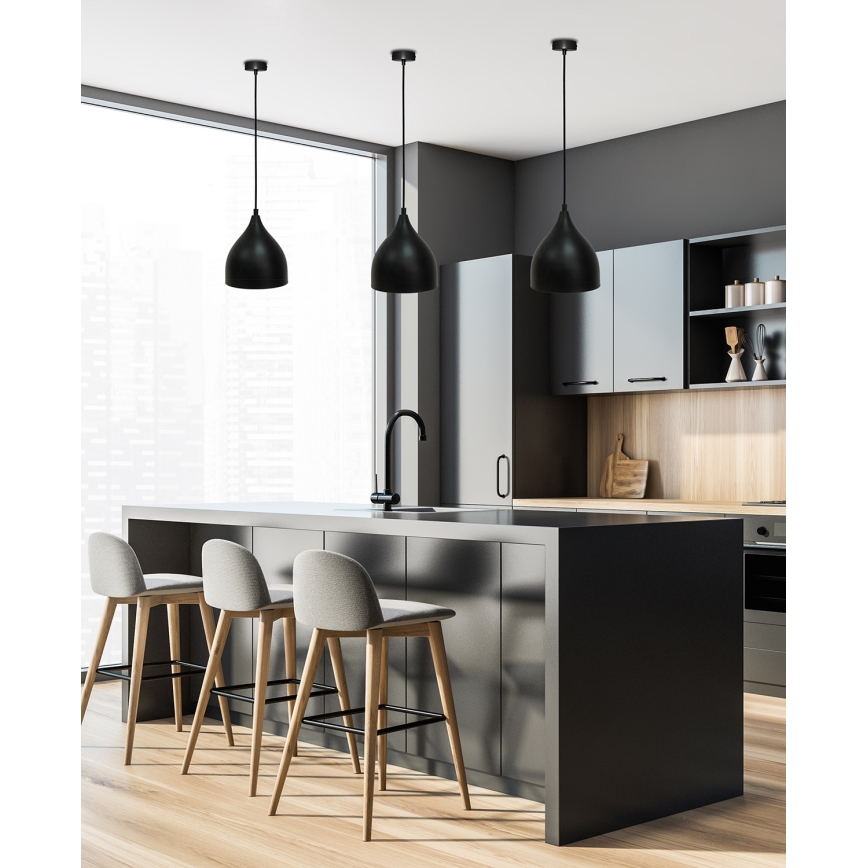 Lustr na lanku YSTAD 1xE27/40W/230V černá