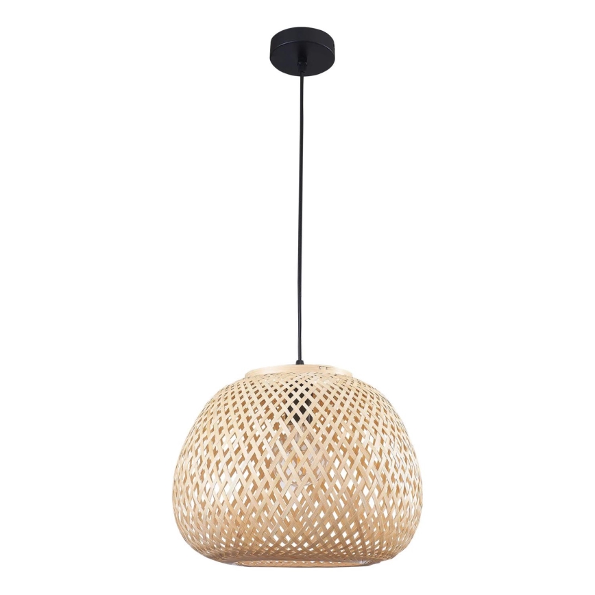 Lustr na lanku ZANZIBAR 1xE27/20W/230V pr. 35 cm bambus
