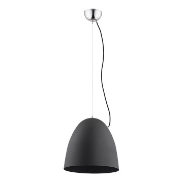 Lustr na lanku ZETES 1xE27/15W/230V černá
