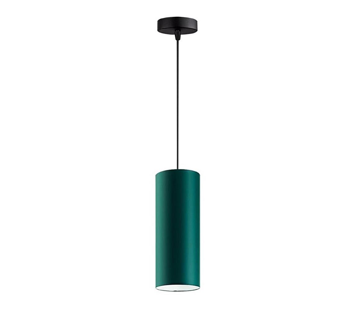 Belis Lustr na lanku ZIK 1xE27/40W/230V pr. 10 cm zelená BE0408